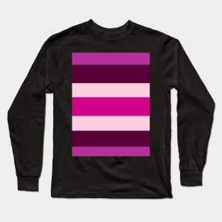 Pink & Purple Stripe Long Sleeve T-Shirt